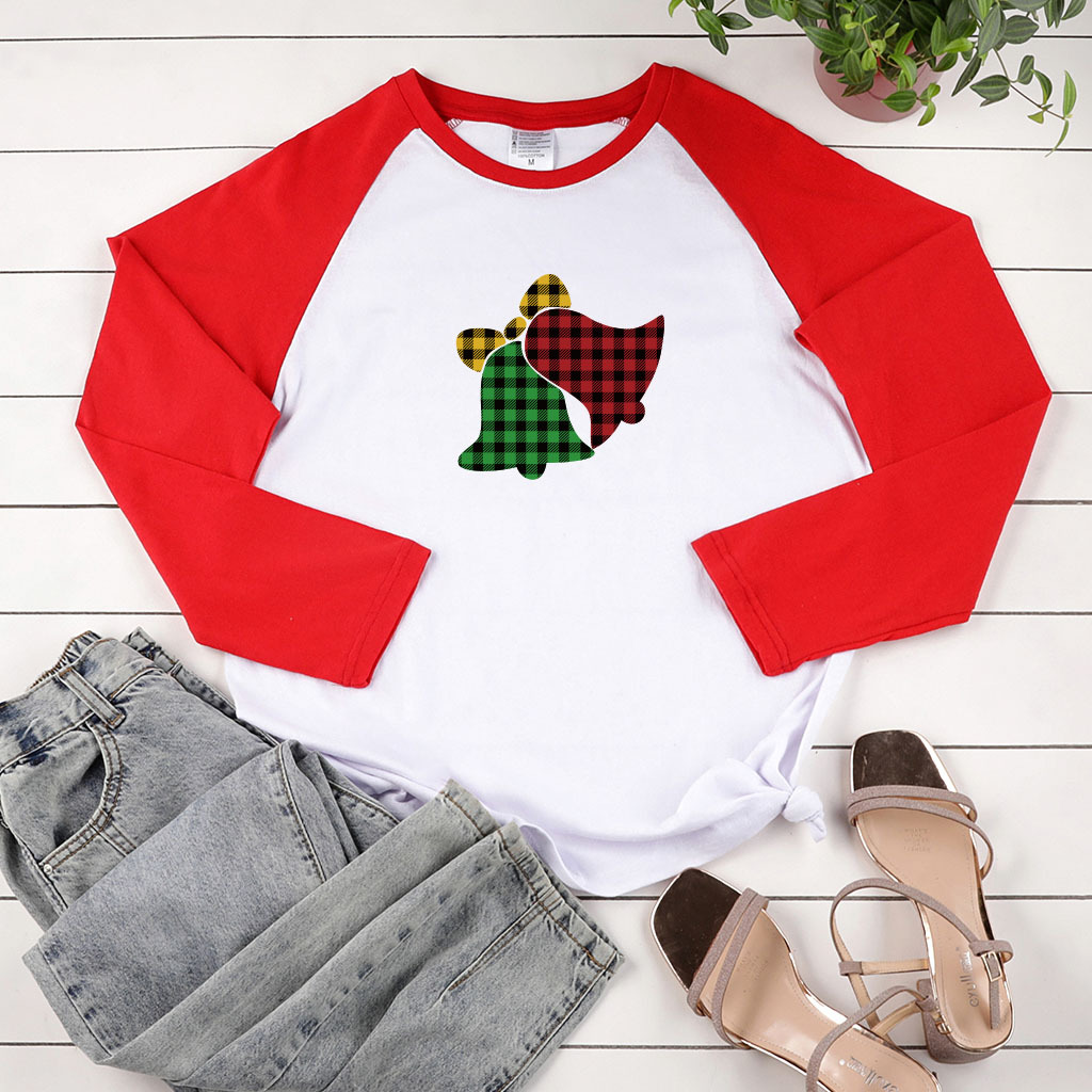 2020 Christmas ladies wish cross-border new color Bell Christmas printing shoulder long sleeve European and American style