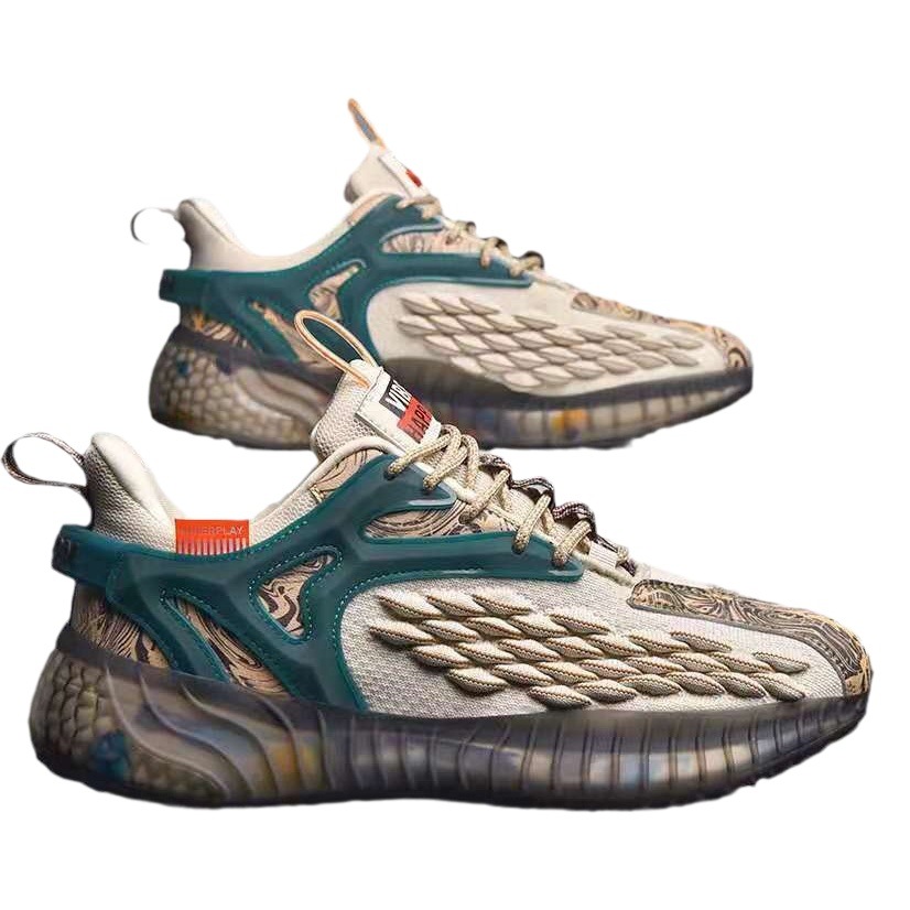 Live broadcast with goods men's shoes autumn sneaker fashion Men's low-top new popcorn coconut fashion shoes one-piece delivery