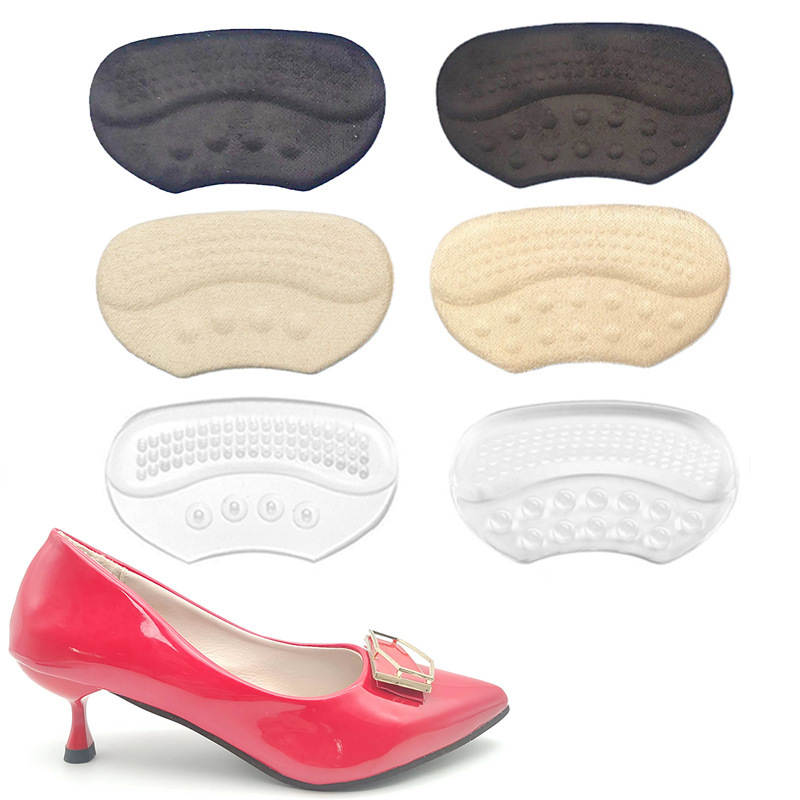 Amazon Hot-selling Heel Sticker Double-layer Shock Absorbing Anti-abrasion Foot Anti-heel Blistering Half-size Pad Massage Heel Shoe Sticker