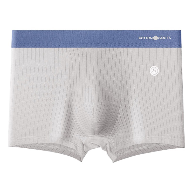 Pure Cotton Men's Underwear, Comfortable Pure Cotton Flat Pants, Youth Men's Underwear, Breathable Antibacterial Boxer Briefs Wholesale