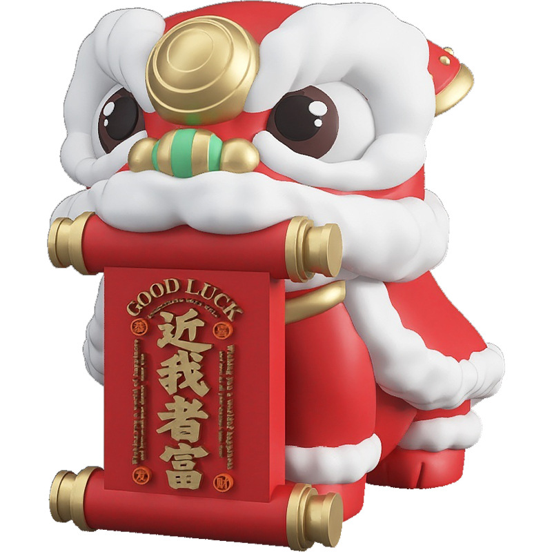 Picture of National Trend Lion Dance Ornaments Cashier Front Desk Festive Decorations Living Room Tv Cabinet Wine Cabinet Crafts Gifts