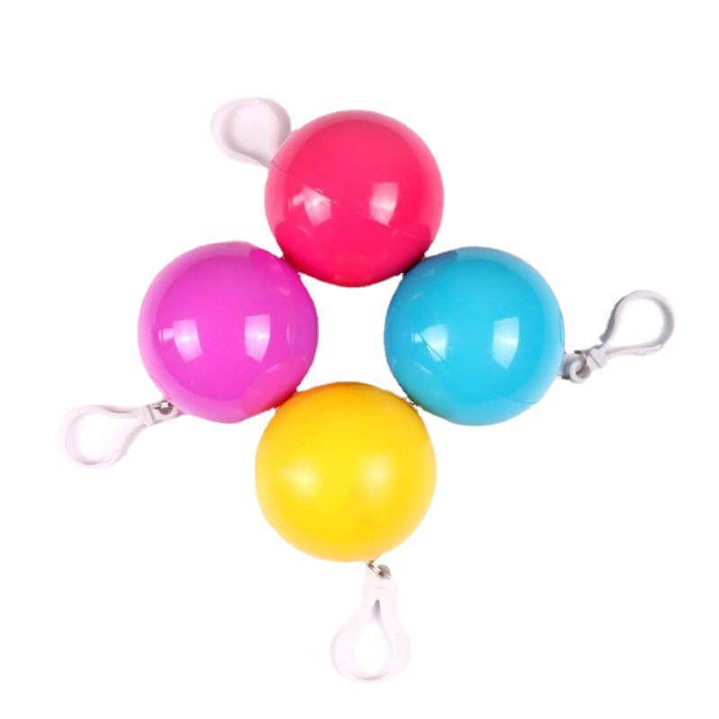Picture of Portable Disposable Raincoat Ball Compressed Spherical Raincoat Outdoor Adult Travel Rafting Hangable Poncho Large Batch