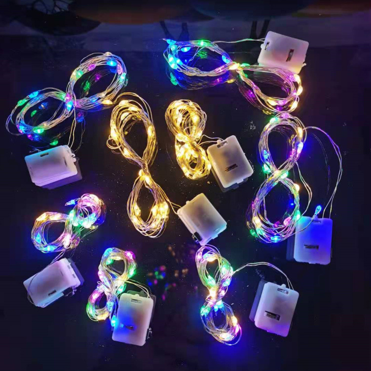 led string lights birthday cake wedding decoration lights line flowers gift box dress supplies wreath hairband copper string lights