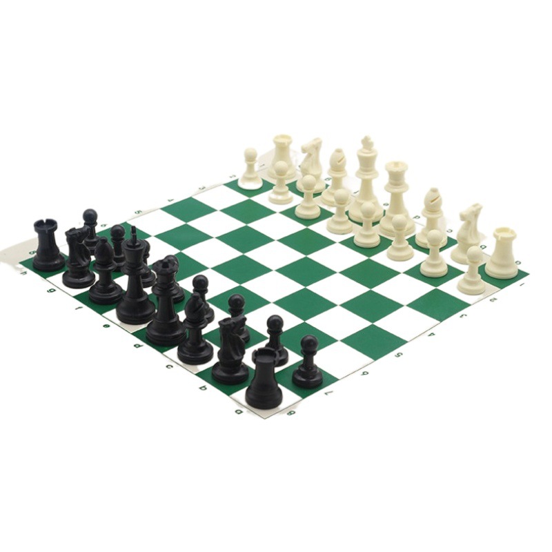 Cross-Border Chess Chess Pvc Leather Chess Board Chess Outdoor Foldableing Portable Kidsren's Chess Large Size Wholesale