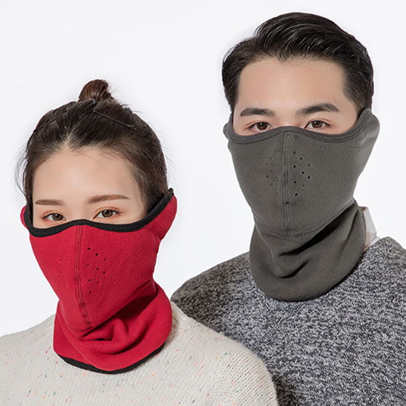 Winter warm mask neck and ear protection all-inclusive scarf men and women riding mask polar fleece three-in-one outdoor cold protection