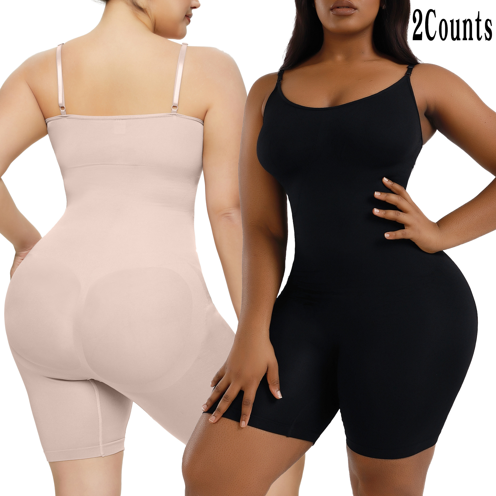 Picture of European and American plus size Postpartum Hip Lifting Seamless Body Shaping Clothes Women's Full Body Sling Abdomen Tinting Body Underwear