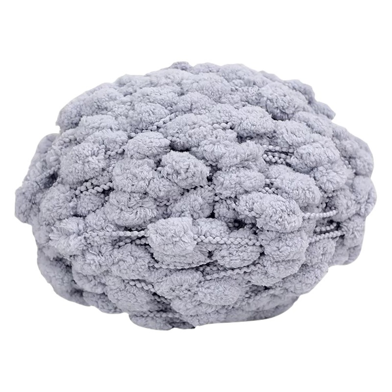 Small ball wool small size ball thread woven cushion floor mat cover air conditioning blanket diy handmade crochet factory straight hair