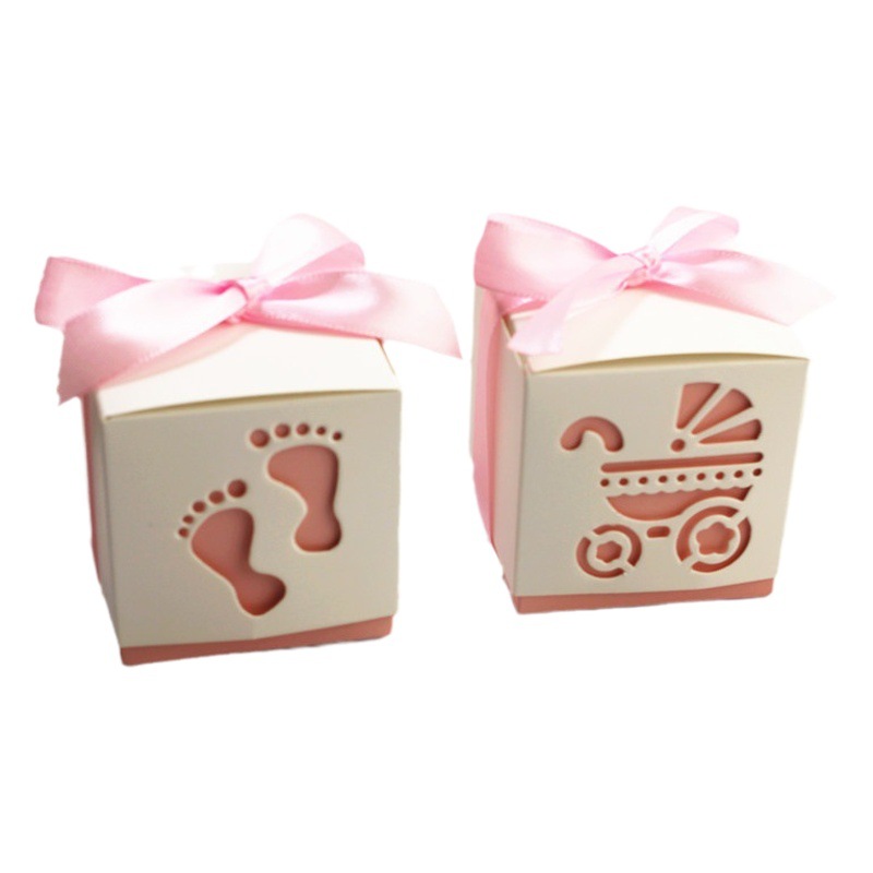 Hollow stroller candy box baby birthday party supplies gift box cute creative paper box wholesale