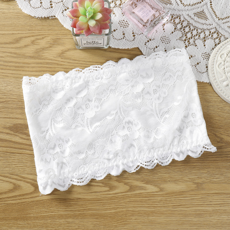 Picture of One-word Wai Lace Back Wrap Breast Strapless Cloth for Girls and Students No Steel Ring Base Sports Inner Wear Outer Wear Underwear for Women