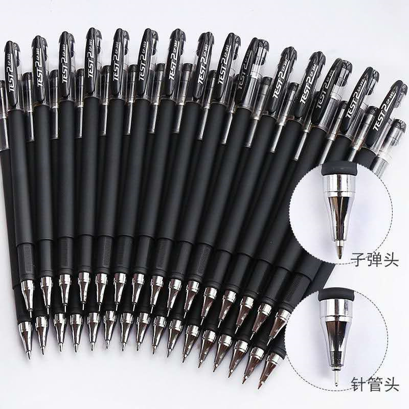 Picture of Gp380 Gel Pen Black Frosted Signature Pen Business Stationery Student Exam Wholesale Carbon Pen 0.5mm Needle Tube