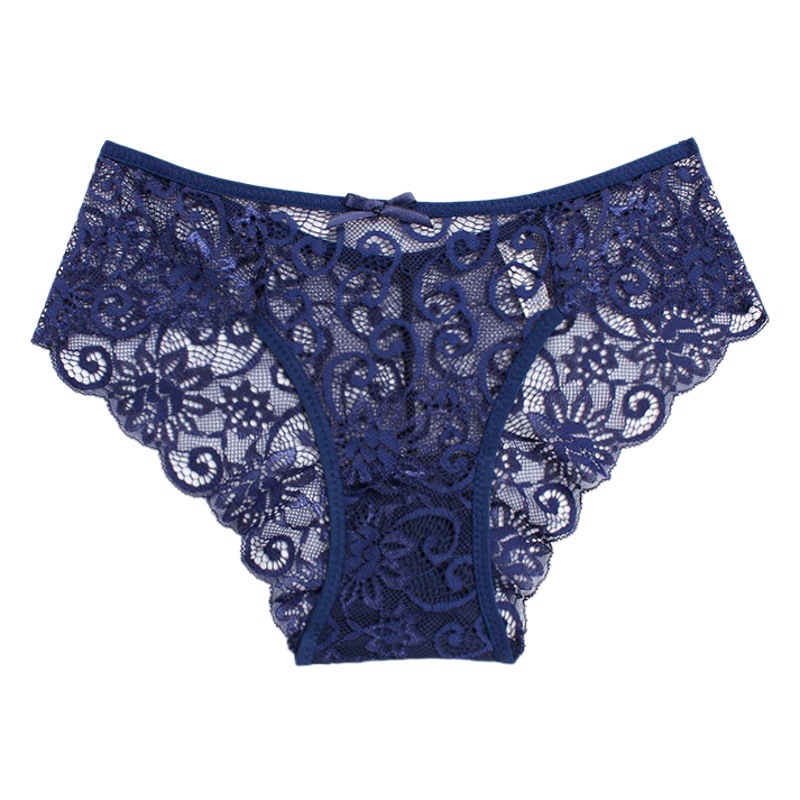 Sexy Mid-Waist Women's Underwear Hot Selling High-End Lace Women's Briefs Manufacturer Foreign Trade Wholesale