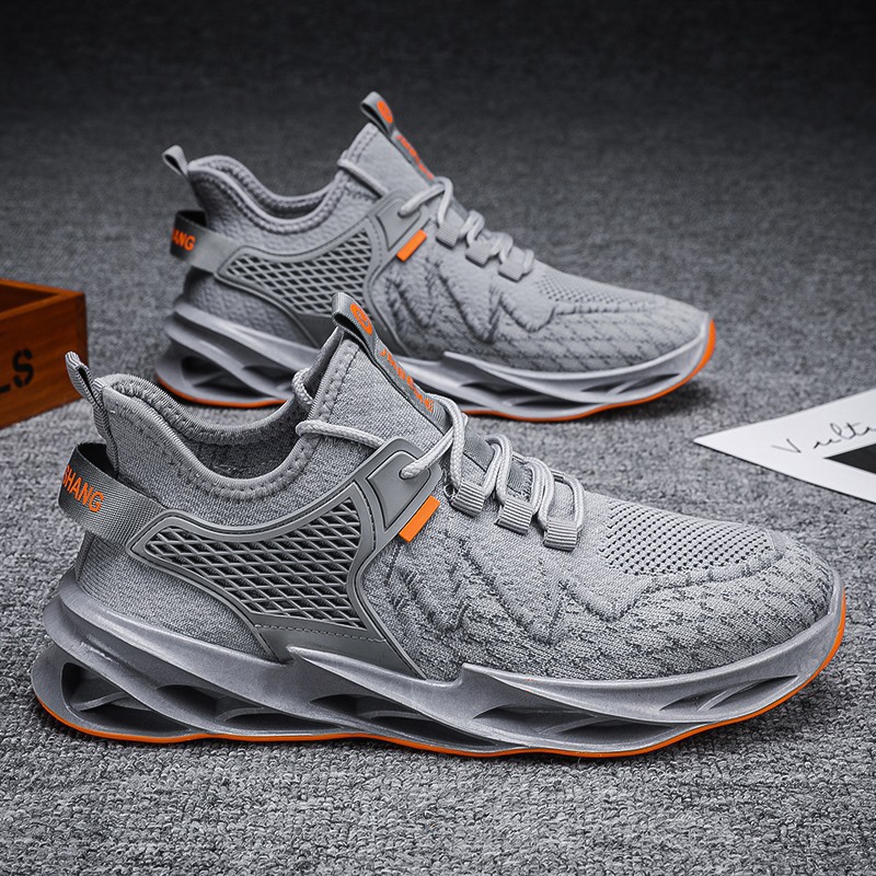 Picture of 2024 Spring and Summer New Men's Shoes Breathable Fly Knitted Lace up Running Shoes Trendy Fashion Casual Sports Shoes Cross-Border Wholesale