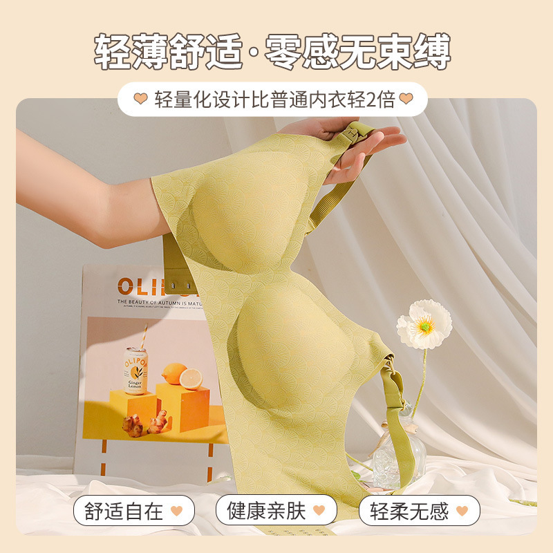 Picture of Nursing underwear for women plus size anti-sagging push up postpartum nursing thin bra for pregnant women during pregnancy