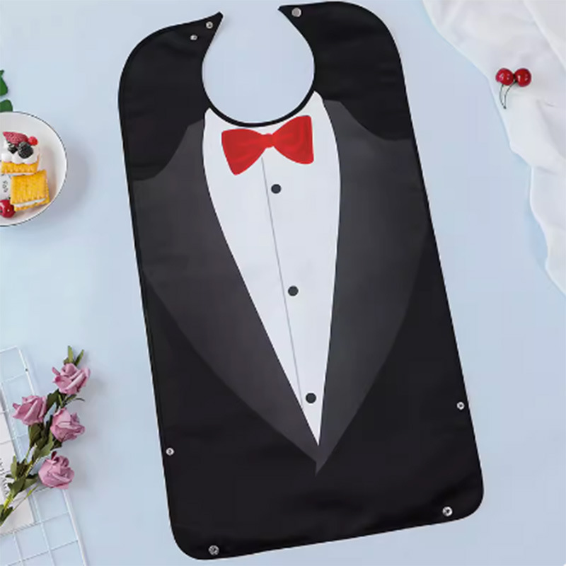 Picture of Cross-border Adult bib bib multiple printed waterproof stain-resistant leak-proof dining bib middle-aged and elderly bib