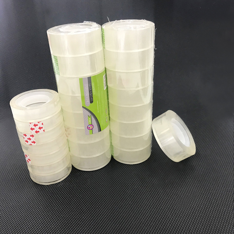 Super transparent non-marking student stationery small tape 18mm * 25 m stationery tape multi-purpose tape 8 rolls per tube