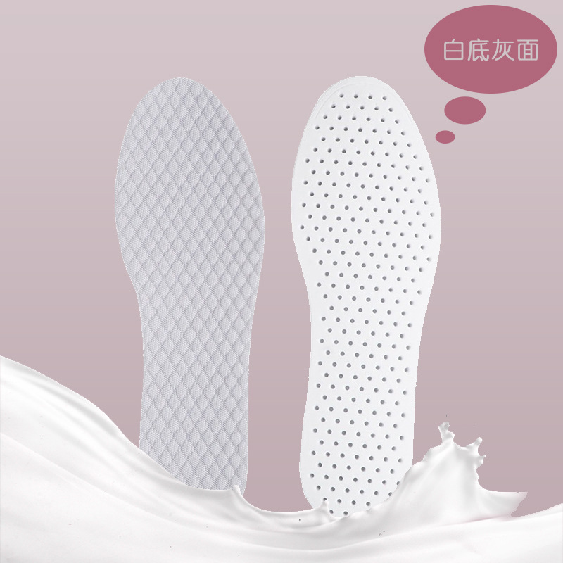 Picture of Sports Insoles Absorb Sweat, Pu Breathable Leather Insoles for Women, Soft Sole, Comfortable, Cuttable, Thin Summer Style, Shock-Absorbing, with a Feeling of Stepping on Poop