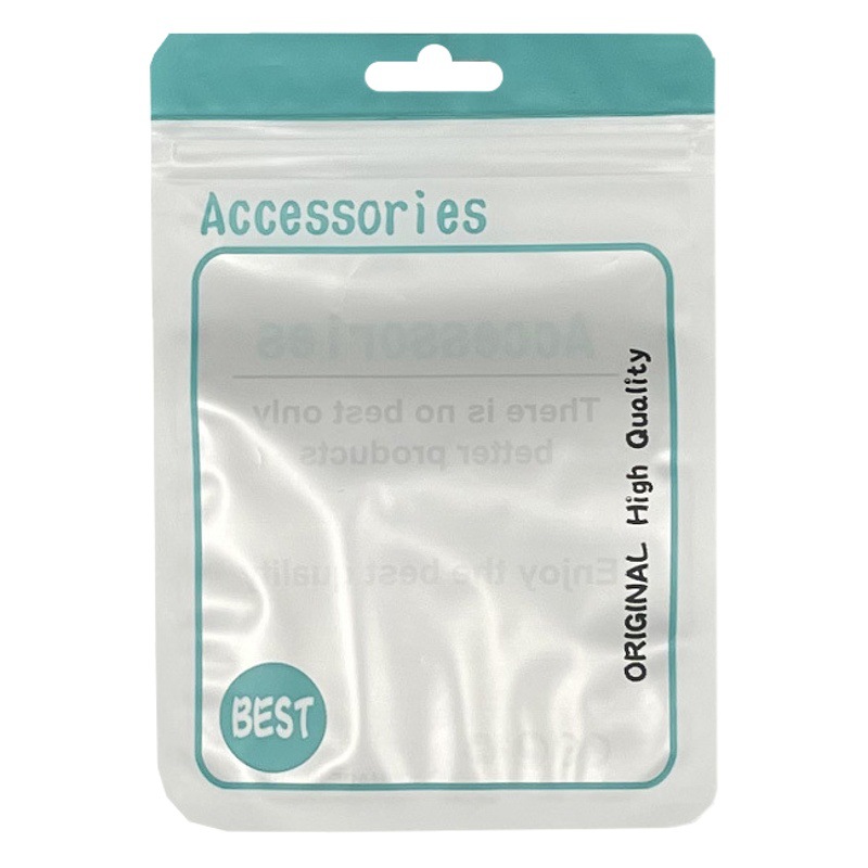 Frosted ziplock bag matte bone bag transparent accessories packaging bag electronic products sealing bag sealed bag in stock wholesale