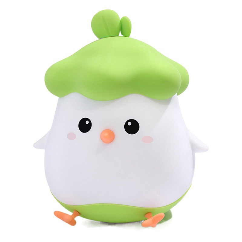 Creative new dish small night light soft silicone decompression artifact clap induction baby home smart night light