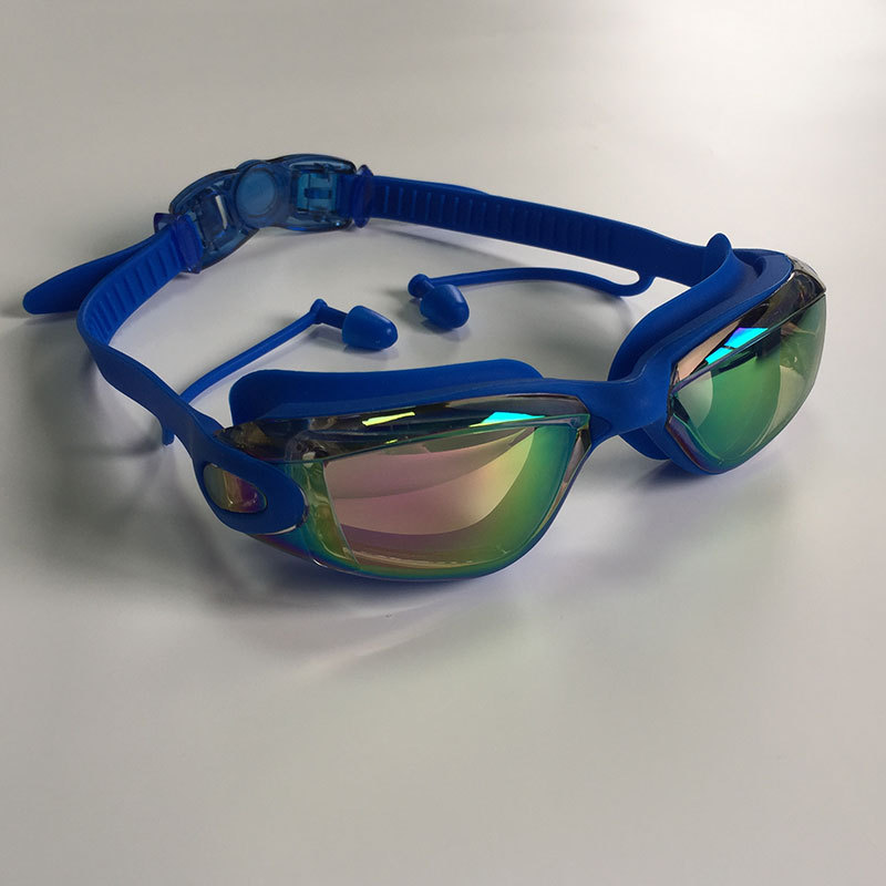 Picture of in stock 2025 new swimming goggles wholesale adult anti-fog plating swimming glasses waterproof silicone swimming goggles suit