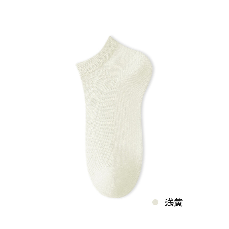 Picture of Socks Women's Boat Socks Do Not Fall with Pure Cotton Women's Socks Summer Thin Mesh Socks Sweat Absorbing Deodorless Bone-free Socks Zhuji Hosiery