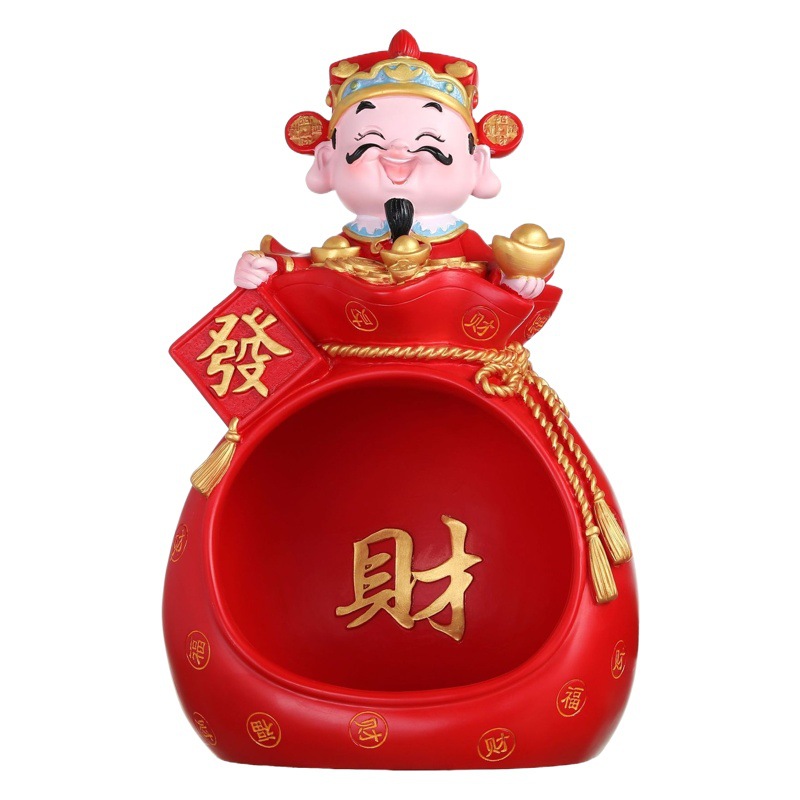 God of Wealth storage decoration creative home living room decoration housewarming high-end gift opening gift