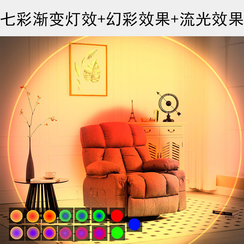 Picture of Cross-border new intelligent human body induction lamp, colorful table lamp, induction wall lamp, hill night light, double cat's eye ambient light