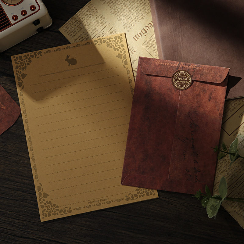 Picture of Retro envelope antique do old creative Kraft paper manufacturers envelope bag storage special paint envelope