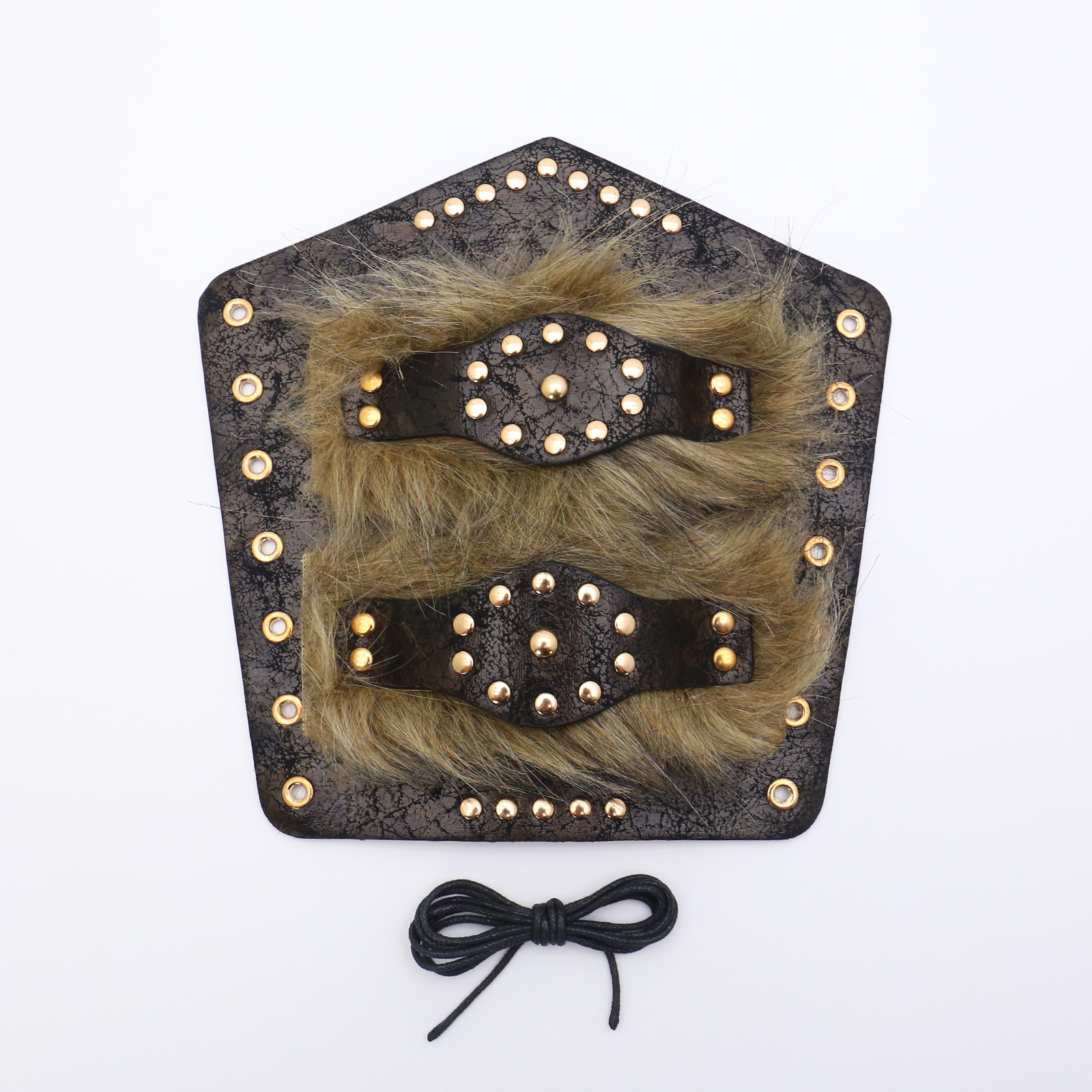 Picture of Cross-border Medieval Men's Leather Bracer Retro Punk Hand Guard Carnival cosplay Costume Accessories Arm Guard