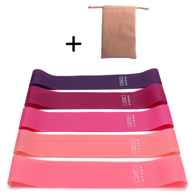 Picture of Portable Resistance Band Women's Squat Hip Pull Band Gym Yoga Equipment Pull Band Skinny Leg Thin Hand Bounce Ring