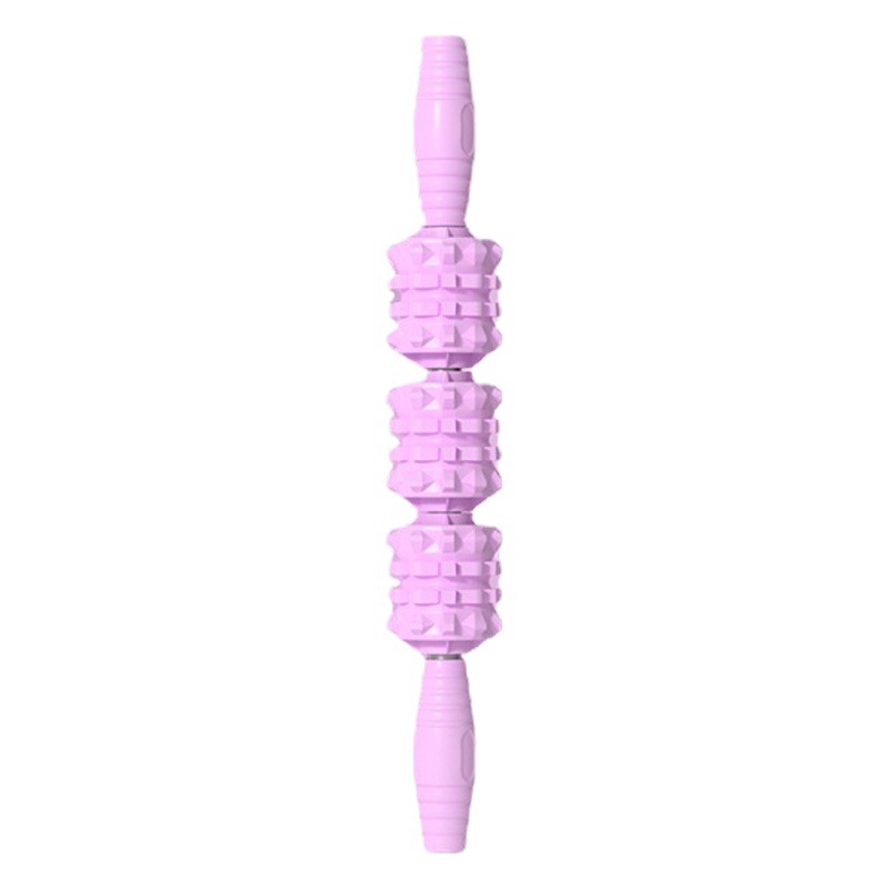Fitness Muscle Fatigue Relief Three-Ball Massage Stick Thin Roller Calf Yoga Fascia Stick Langya Stick Factory