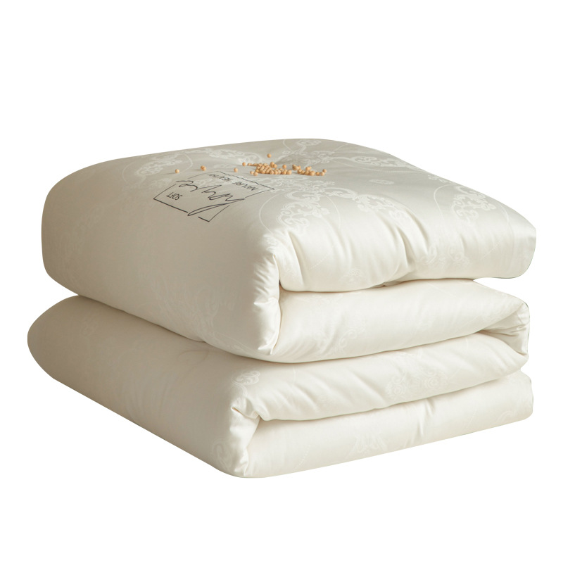 Picture of Class A Pure Cotton Mulberry Silk Soybean Quilt 60S Jacquard Quilt Core Winter Thickened Warm Zipper Spring and Autumn Quilt Core