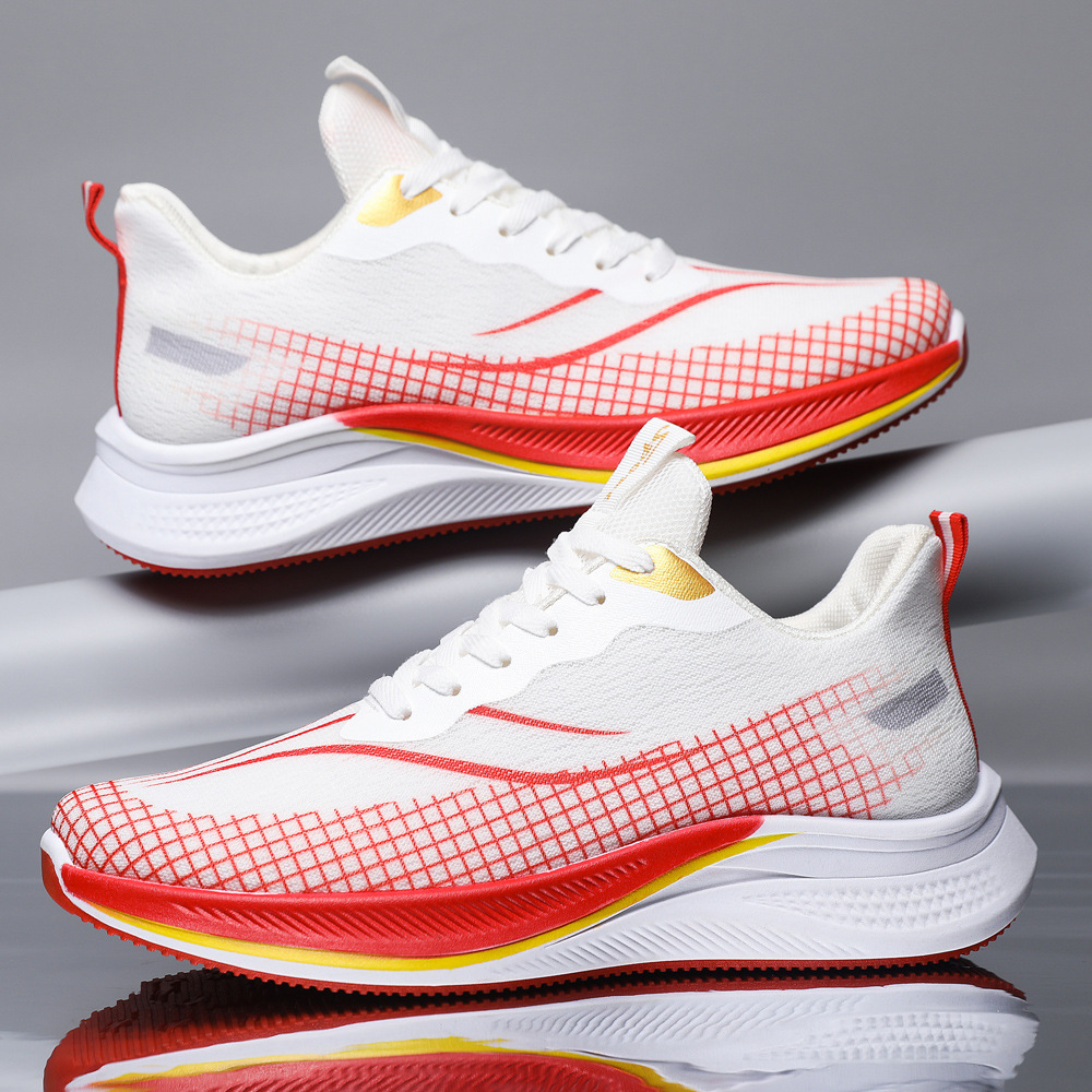 sneaker New Men's Mesh Breathable Running sneaker Casual Fashion All-match Lightweight Student Shoes