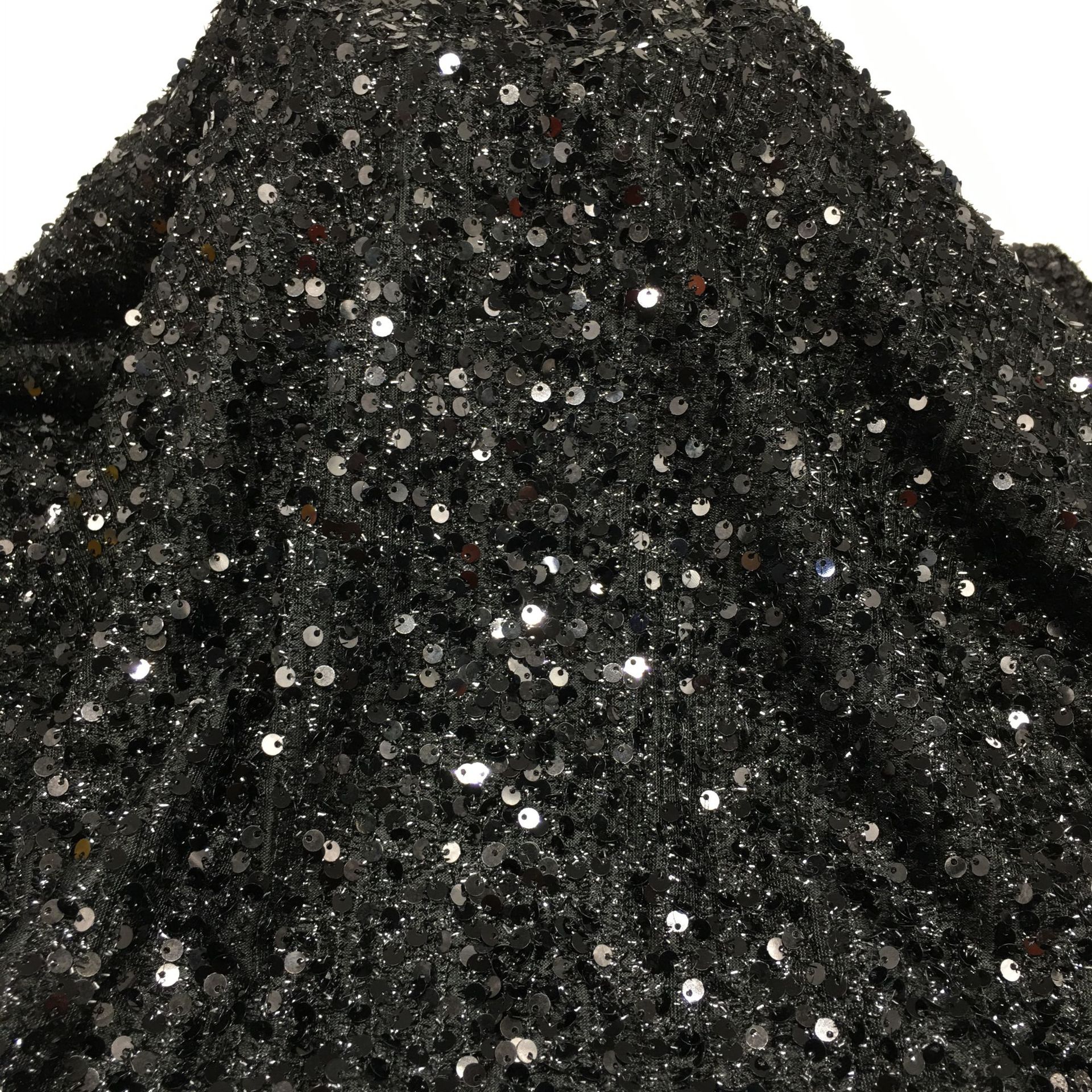 Picture of 5mm centipede yarn sequin embroidered mesh wedding fashion stage clothing cushion tablecloth sequin fabric embroidered sequin cloth