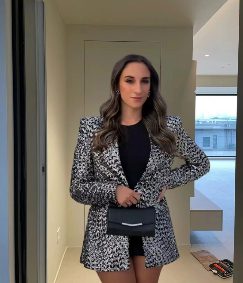 Picture of Amazon AliExpress 2024 cross-border women's clothing new sequined women's casual suit jacket high waist casual shorts