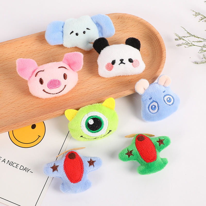 Cartoon Plush Animal One-Eyed Doll DIY Kidsren's Shoes, Hats, Socks, Stationery, Decorations, Toys, Velcro