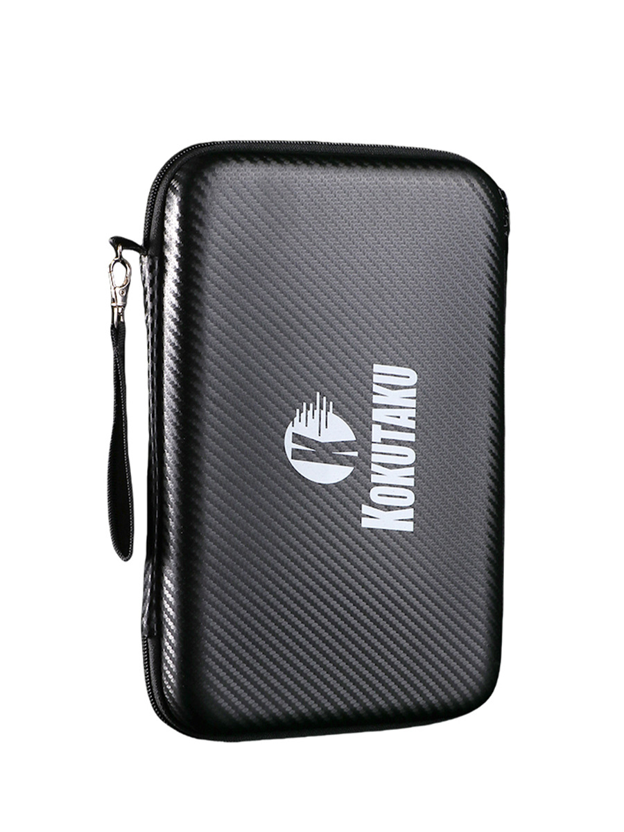 KOKUTAKU racket set hard square table tennis racket cover large capacity portable waterproof table tennis bag ball bag hard racket