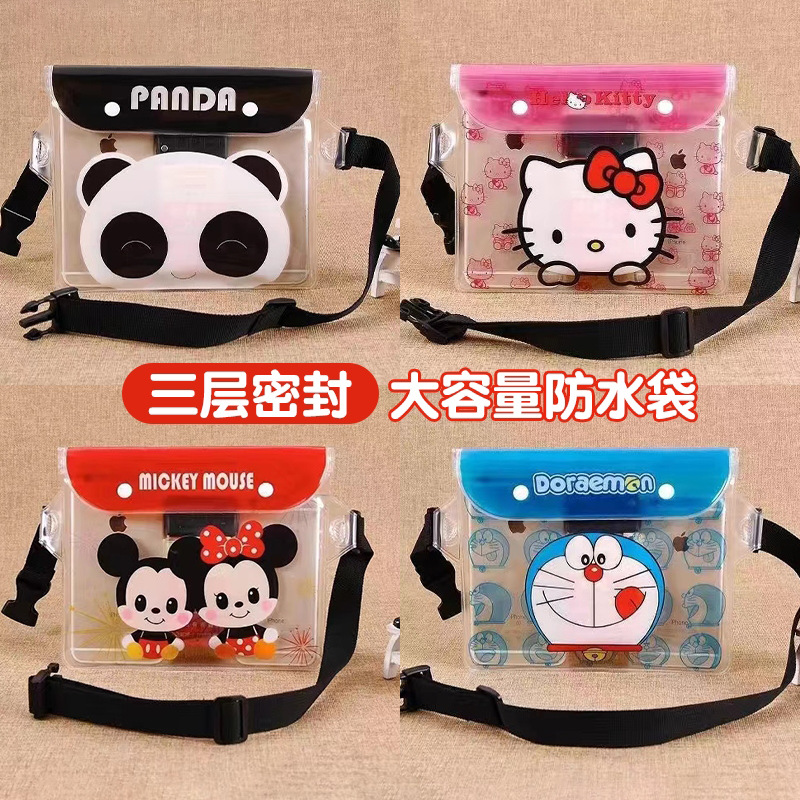 Large Mobile Phone Waterproof Bag Waist Bag Touchscreen Swimming Seaside Water-Sealed Diving Case Drifting Storage Waterproof Bag