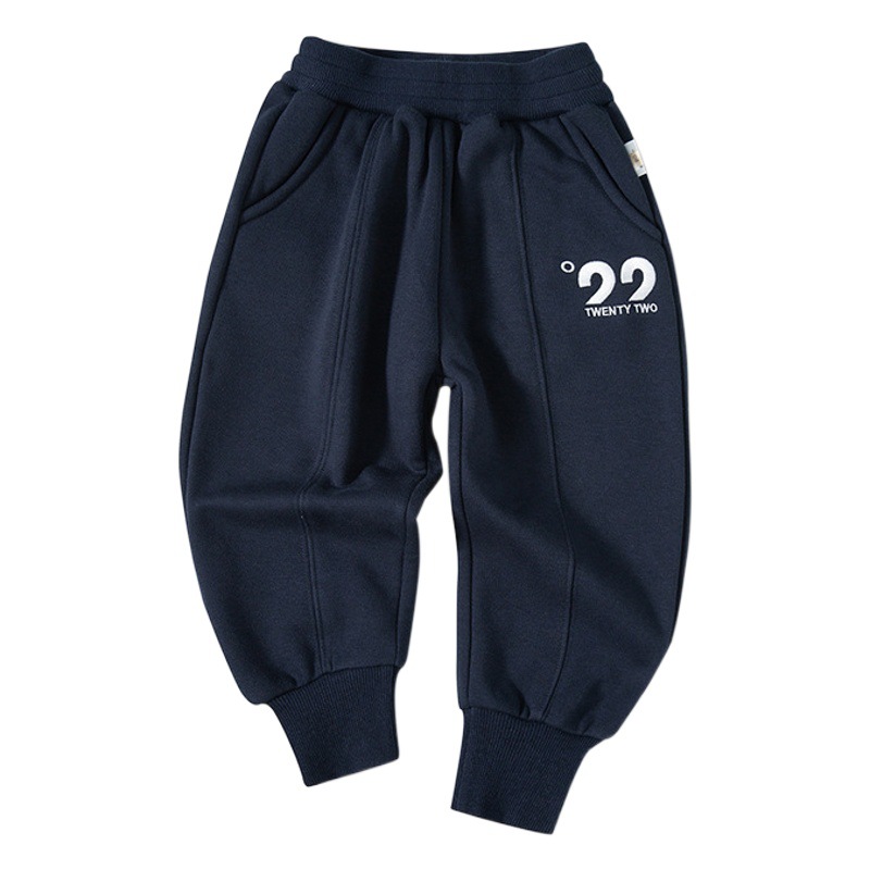Trendy brand INS style children's clothing boys' pants autumn and winter new children's sweatpants letters boys' casual sports trousers