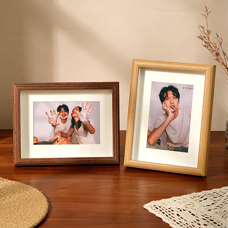 Wash photos into photo frame wall-mounted simple TikTok Net Red personality creative 7-inch small photo frame decoration custom picture frame