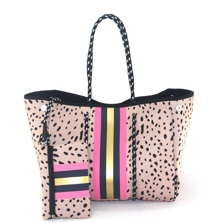 Picture of Diving Material Perforated Beach Bag European and American Fashion Portable Shoulder Strap Mother Bag Outdoor Casual Bag Portable Women's Bag for Women