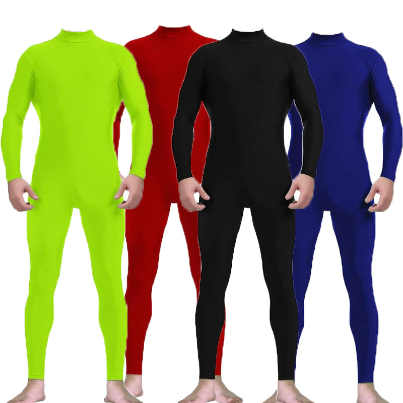 ZENTAI All-inclusive Tight Headless Solid Color Dress Gymnastics Clothing Stage Costume Jumpsuit Body Shaping Clothing