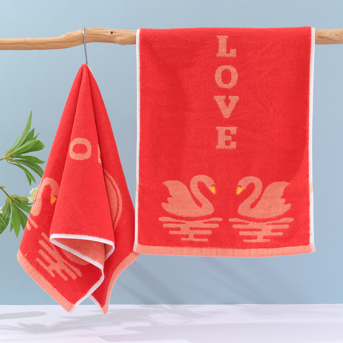 Picture of Gaoyang factory cotton European flower towel soft absorbent large face towel supermarket gift wholesale face towel household towel