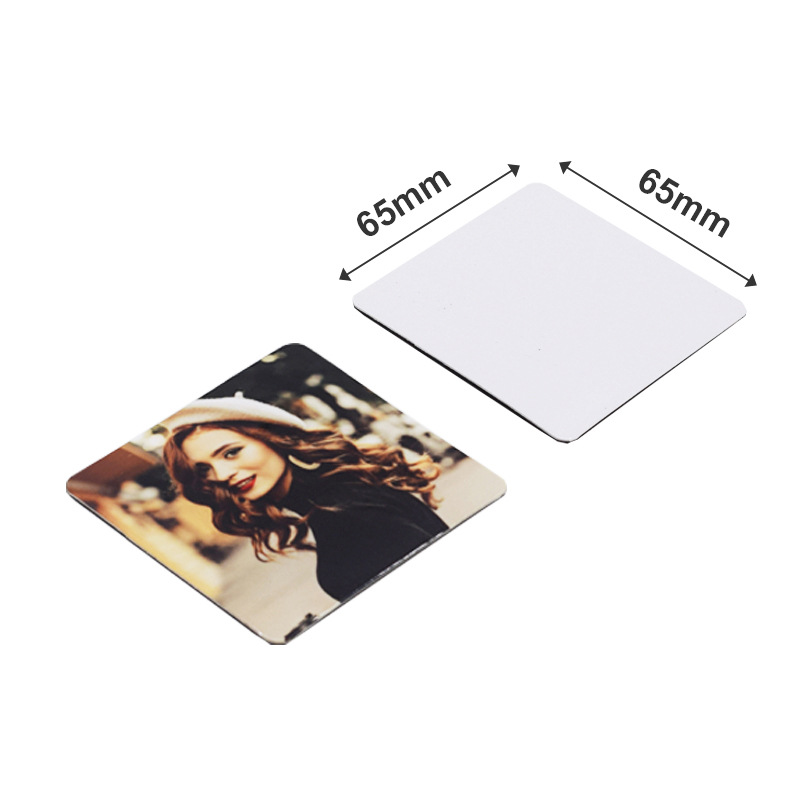 Picture of Thermal sublimation soft magnetic refrigerator stickers personalized thermal transfer blank variety of pearl film paper magnetic refrigerator stickers DIY printing
