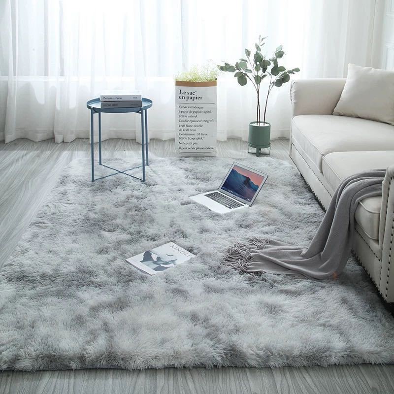Household carpet thickened silk wool gradient living room bedroom full floor mat balcony bay window mat bedside blanket plush blanket