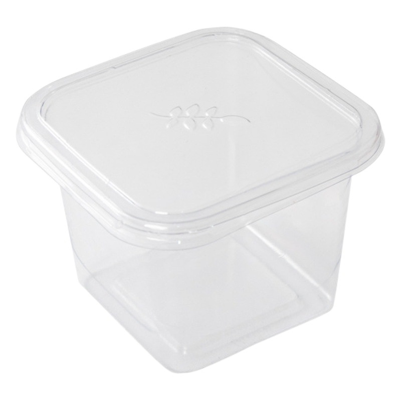 Square mousse bean milk cake packaging box wood chaff cup fruit fishing packaging box tiramisu baking pastry box