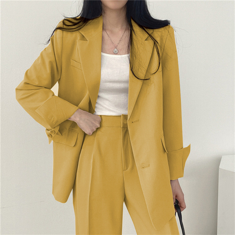 Picture of Suit Jacket High Sense Women's Spring and Autumn Design Sense Thin Niche Professional suit Temperament Slim-fit Small Suit Two-piece Set