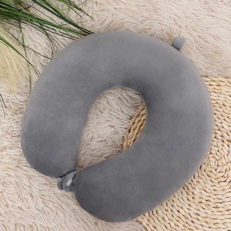 Picture of New PP cotton solid color U-shaped pillow headrest office nap pillow travel rest cervical pillow wholesale