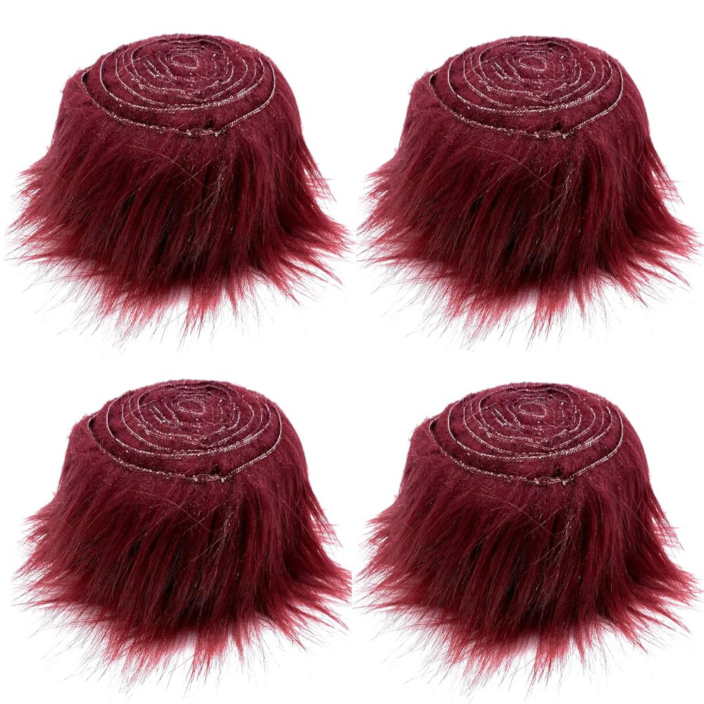 Picture of Spot Wholesale Christmas Tree Skirts Solid Color Plush Strips Home Decoration Washed Plush Strips Clothing Shoes and Hats Accessories Accessories