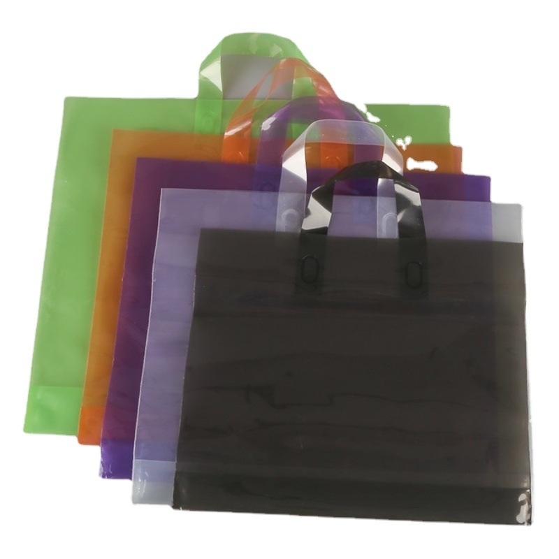 EVA ultra-transparent ultra-thick printable handbag clothing daily packaging bag mirror handbag plastic high-pressure bag
