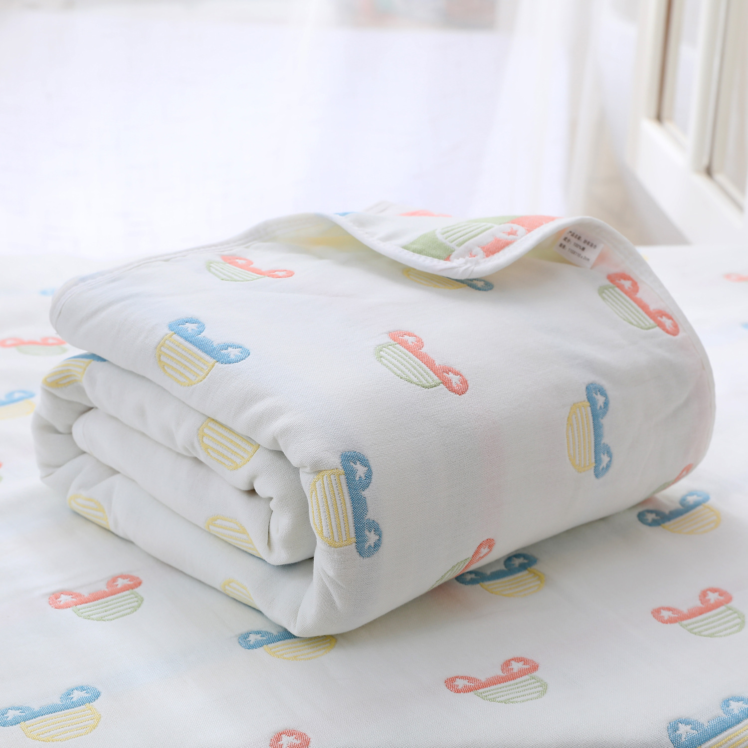 Picture of 6 layer cotton gauze class a baby quilt kindergarten baby thick warm students nap blanket cross-border wholesale